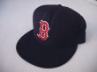 画像1: NEW ERA BOSTON RED SOX BASEBALL CAP BLACK 7 1/2(59.6cm)