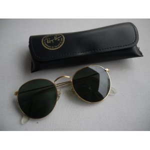 画像: RAY BAN ROUND METAL B&L USA MADE SUNGLASSES GOLD