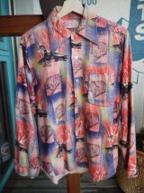 画像: PERMANENT PRESS VTG COTTON PRINT FLANNEL SHIRT M