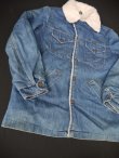 画像2: 70ｓ WRANGLER USA DENIM BOA RANCH JACKET M