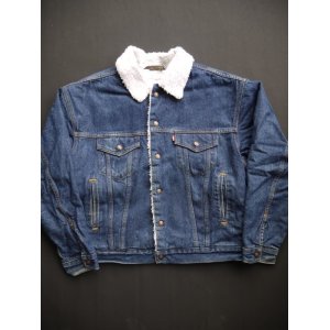 画像: 90's LEVIS DENIM BOA JACKET M INDIGO