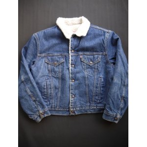 画像: 80's LEVIS DENIM BOA JACKET 46R INDIGO