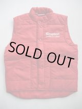 画像: KING LOUIE PRO FIT SIMPSON FIR-HEMLOCK LUMBER VTG PUFFY VEST RED L