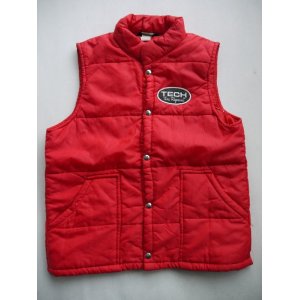 画像: SWINGSTER TECH TIRE REPAIRS VTG PUFFY VEST RED M