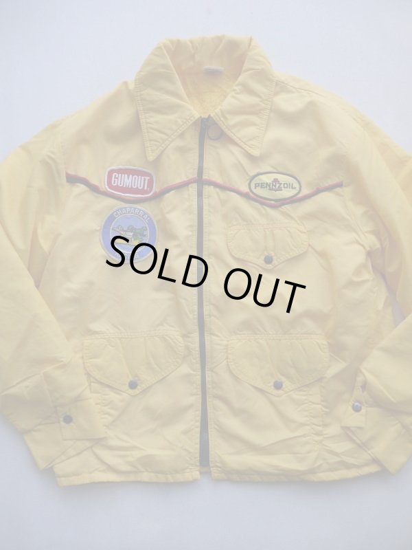 画像1: PENNZOIL CHAPARRAL RACING VTG RACING JACKET YELLOW L
