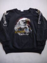 画像: HARLEY DAVIDSON ♯1 SKULL UNTAMED VTG SWEAT BLACK S