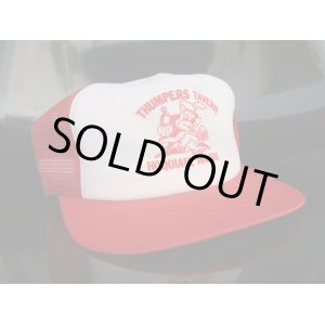 画像: THUMPERS TAVERN HOQUIAM WASH VTG  MESH CAP REDxWHITE