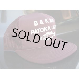 画像: B&K BAIT PATOKA LAKE VTG MESH CAP BURGUNDY