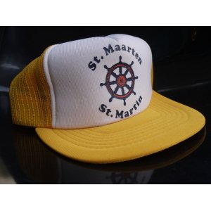 画像: ST.MAARTEN ST.MARTIN VTG MESH CAP YELLOWxWHITE