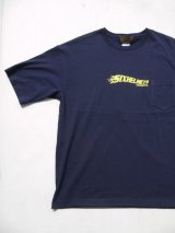 画像: SIXHELMETS CHOPPERS OVER SIZE POCKET T-SHIRT NAVY