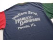 画像6: 1993 HARLEY DAVIDSON WALTERS BROS  VTG T-SHIRT NAVY×GREEN×RED L