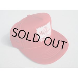 画像: OLD MILLWAUKEE BEER VTG TRUCKER MESH CAP RED