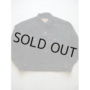 画像: 80s LEVIS 70507 VTG DENIM TRUCKER JACKET BLACK DENIM SMALL