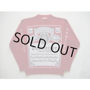 画像: BUDWEISER SWESTER RED MADE IN USA L