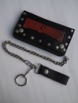 画像1: HARLEY DAVIDSON USA OFFICIAL LOGO VTG LETHER MIDDLE WALLET WITH CHAIN DEADSTOCK