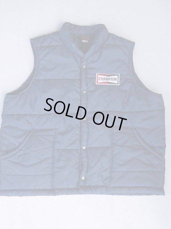 画像1: CHAMPION SPARK PLUGS VTG RACING VEST XL NAVY