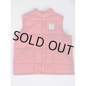 画像: HARLEY DAVIDSON No.1 LOGO PUFFY VEST RED L