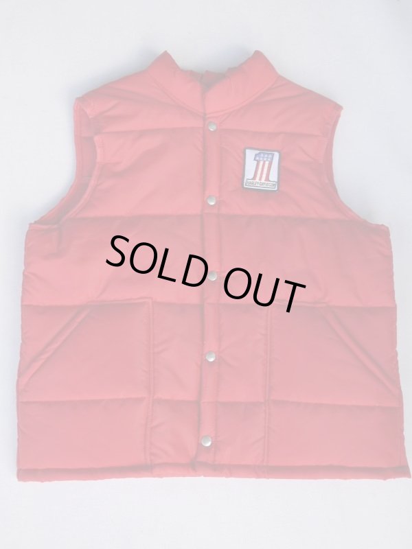 画像1: HARLEY DAVIDSON No.1 LOGO PUFFY VEST RED L