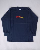 画像: SIXHELMETS CHOPPERS LONG SLEEVE T-SHIRT NAVY×RED FLAME