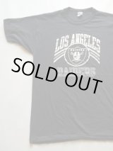 画像: LOS ANGELES RAIDERS VTG 80's CHAMPION T-SIRT BLACK XL