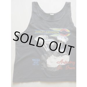 画像: HARLEYDAVIDSON KNUCKLE HEAD OFFICIAL VTG TANK TOP BLACK L