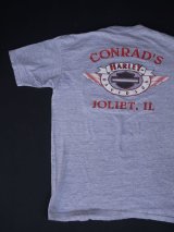 画像: HARLEYDAVIDSON CONRAD'S JOLIET,IL OFFICIAL VTG POCKET T-SHIRT MARBLED GRAY XL