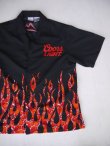 画像2: COORS LIGHT BEER OLD HAWAIIAN POLYESTER FLAMES SHIRT M 