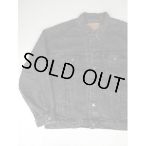 画像: 80s LEVIS 70507 VTG DENIM TRUCKER JACKET BLACK DENIM XL