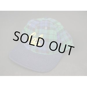 画像: CALIFORNIA GOLDEN BEARS PLAID SNAPBACK CAP MADE IN USA GREEN×BLUE