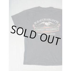 画像: HARLEYDAVIDSON H-D OF CHARLOTTE NORTH CAROLINA VTG T-SHIRT BLACK XL