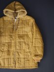 画像2: 70s MONTGOMERY WARD CUSTOM OUTERWEAR NYLON×FAKE FUR HOODIE JACKET MUSTARD M