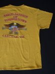 画像2: 90s HARLEY DAVIDSON OF YOUNGSTOWN CANFIELD,OH OFFICIAL VTG T-SHIRT YELLOW XL