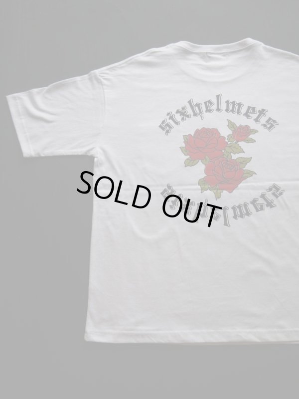 画像1: SIXHELMETS ROSE POCKET T-SHIRT WHITE