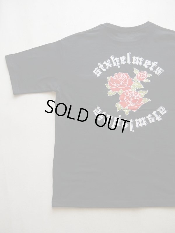 画像1: SIXHELMETS ROSE POCKET T-SHIRT BLACK