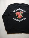 画像1: SIXHELMETS ROSE LONG SLEEVE T-SHIRT BLACK