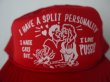 画像3: 80s I HAVE A SPLIT PERSONALITY VTG TRUCKER MESH CAP RED