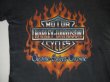 画像3: 90s HARLEYDAVIDSON FLAMES BAR&SHIELD LOGO OFFICIAL VTG T-SHIRT BLACK M