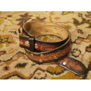 画像: HARLEY DAVIDSON OFFICIAL VTG LEATHER BELT (1)