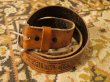 画像1: HARLEY DAVIDSON OFFICIAL VTG LEATHER BELT (3)