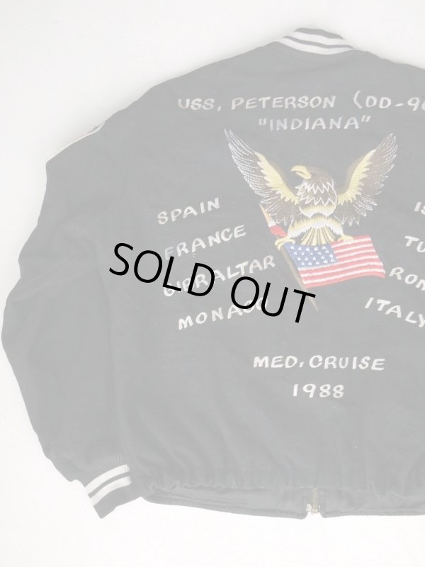 画像1: 1988 US NAVY VTG TOUR JACKET BLACK ML