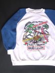 画像1: 1987 BUDWEISER BEER PARTY ANNIMAL BUD LIGHT OFFICIAL VTG SWEATER L WHITE×BLUE