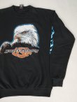 画像2: 90s HARLEY-DAVIDSON USA FLAMES VTG SWEATER BLACK L