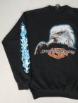 画像1: 90s HARLEY-DAVIDSON USA FLAMES VTG SWEATER BLACK L