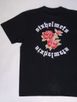 画像1: SIXHELMETS ROSE POCKET T-SHIRT BLACK