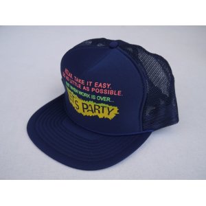 画像: 80s CONTEMPORARY ADVERTISEMENT FUNNY TRUCKER SNAP BACK CAP NAVY (6)