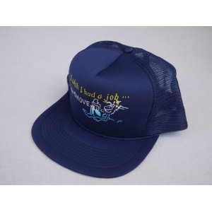 画像: 80s CONTEMPORARY ADVERTISEMENT FUNNY TRUCKER SNAP BACK CAP NAVY (1)