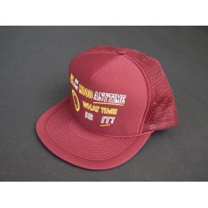 画像: 80s CONTEMPORARY ADVERTISEMENT FUNNY TRUCKER SNAP BACK CAP BURGUNDY (1)