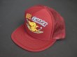 画像1: 80s CONTEMPORARY ADVERTISEMENT FUNNY TRUCKER SNAP BACK CAP BURGUNDY (2)