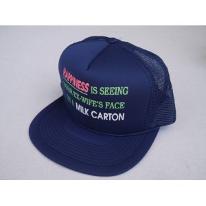 画像: 80s CONTEMPORARY ADVERTISEMENT FUNNY TRUCKER SNAP BACK CAP NAVY (5)