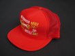 画像1: 80s CONTEMPORARY ADVERTISEMENT FUNNY TRUCKER SNAP BACK CAP RED (2)